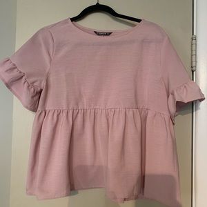 Pink babydoll top